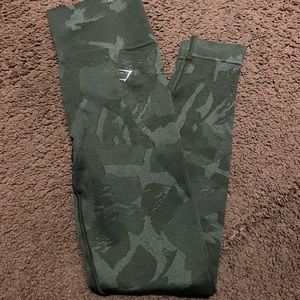 Gym Shark Adapt camp seamless Leggings- Savanna|Green